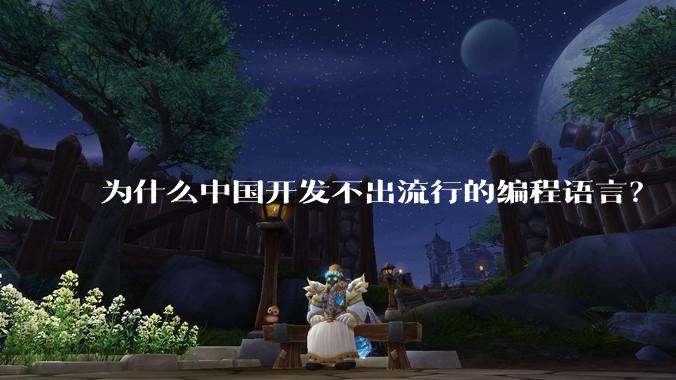 为什么中国开发不出流行的编程语言？